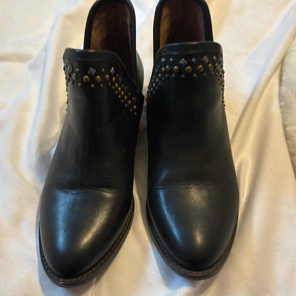 Lucky Brand booties black with studs size 6.5